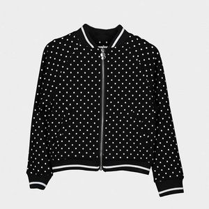 Karl Lagerfeld Kids polka-dot bomber jacket 6Y